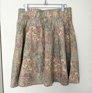COPY - Knee length flower print skirt